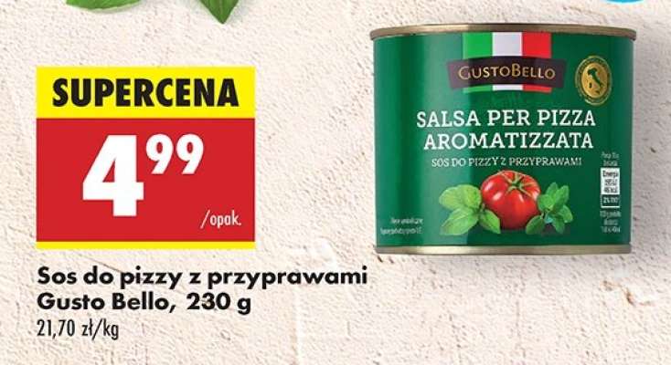 Sos do pizzy z przyprawami Gusto Bello, 230 g