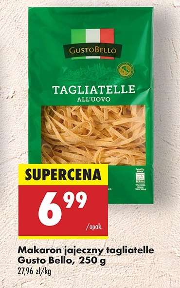 Makaron jajeczny tagliatelle Gusto Bello, 250 g