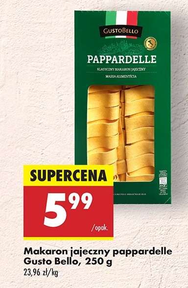 Makaron jajeczny pappardelle Gusto Bello 250 g