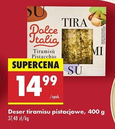 Deser tiramisu pistacjowe, 400 g