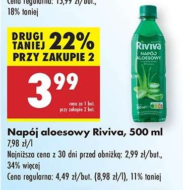 Napój aloesowy Riviva, 500 ml