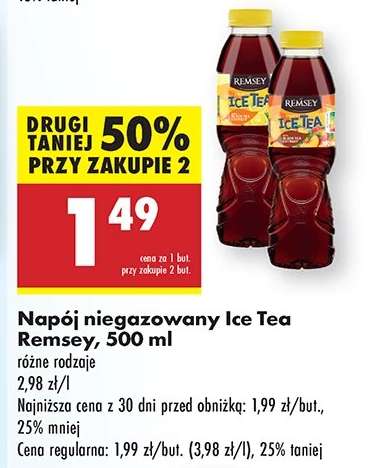 Napój niegazowany Ice Tea Remsey, 500 ml