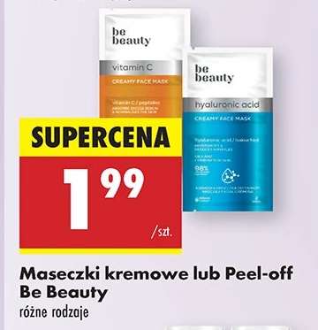 Maseczki kremowe lub Peel-off Be Beauty