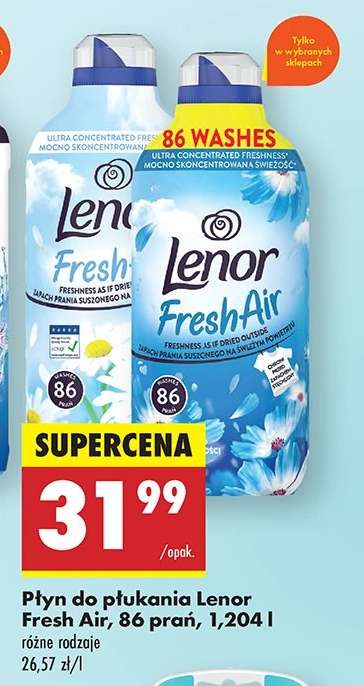 Płyn do płukania Lenor Fresh Air, 86 prań, 1,204 l