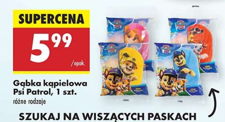 Gąbka kąpielowa Psi Patrol, 1 szt.