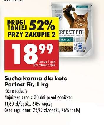 Sucha karma dla kota Perfect Fit, 1 kg