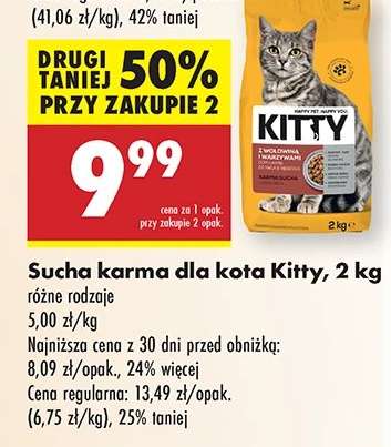 Sucha karma dla kota Kitty, 2 kg