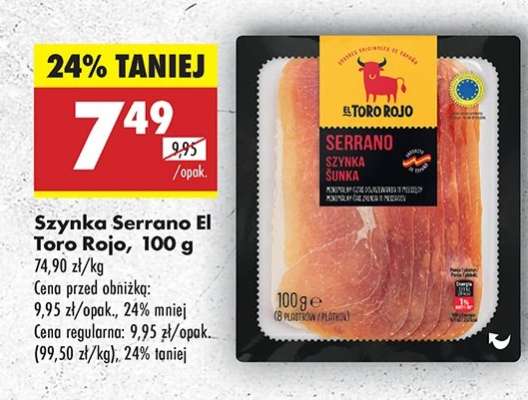 Szynka Serrano El Toro Rojo, 100 g