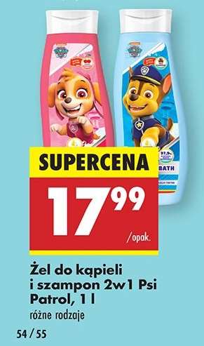 Żel do kąpieli i szampon 2w1 Psi Patrol, 1 l