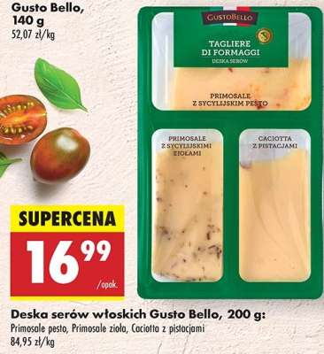 Deska serów włoskich Gusto Bello, 200 g