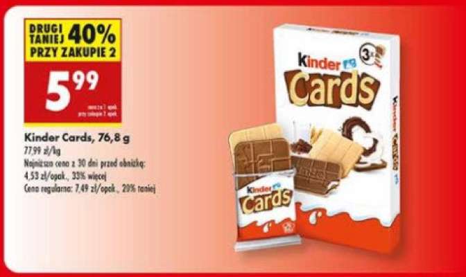 Kinder Cards, 76,8 g