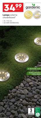 Lampa solarna chodnikowa