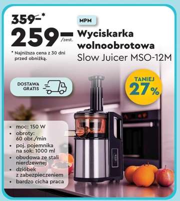 Wyciskarka wolnoobrotowa