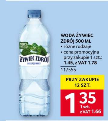 WODA ŻYWIEC ZDRÓJ 500 ML