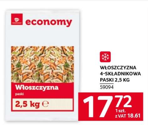 Włoszczyzna 4-składnikowa paski 2,5 kg