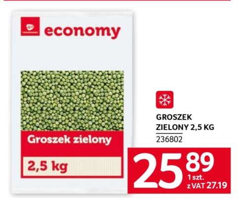 Groszek zielony 2,5 kg