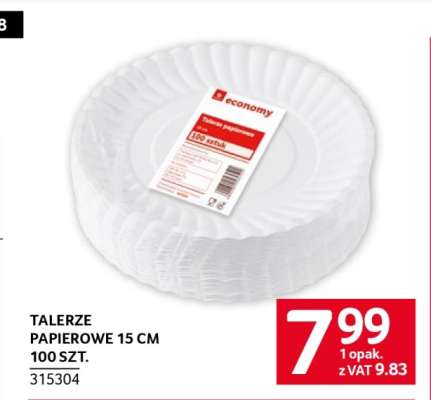 Talerze papierowe 15 cm