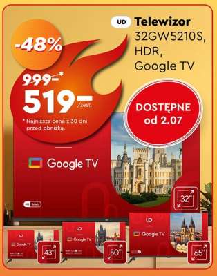 Telewizor 32GW5210S, HDR Google TV