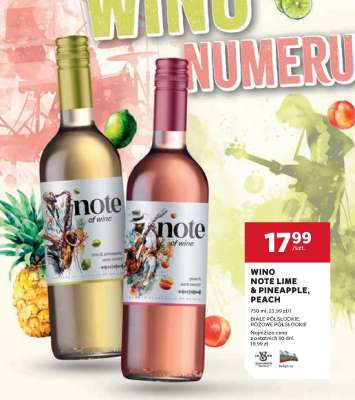 Wino Note Lime & Pineapple, Peach