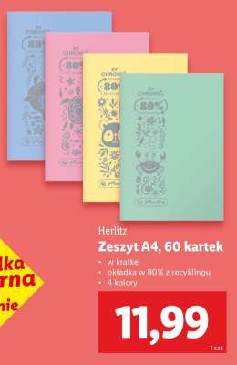 Herlitz Zeszyt A4, 60 kartek