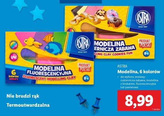 Astra Modelina, 6 kolorów