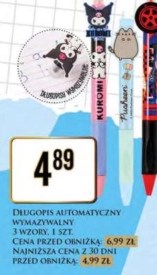 Długopis automatyczny wymazywalny