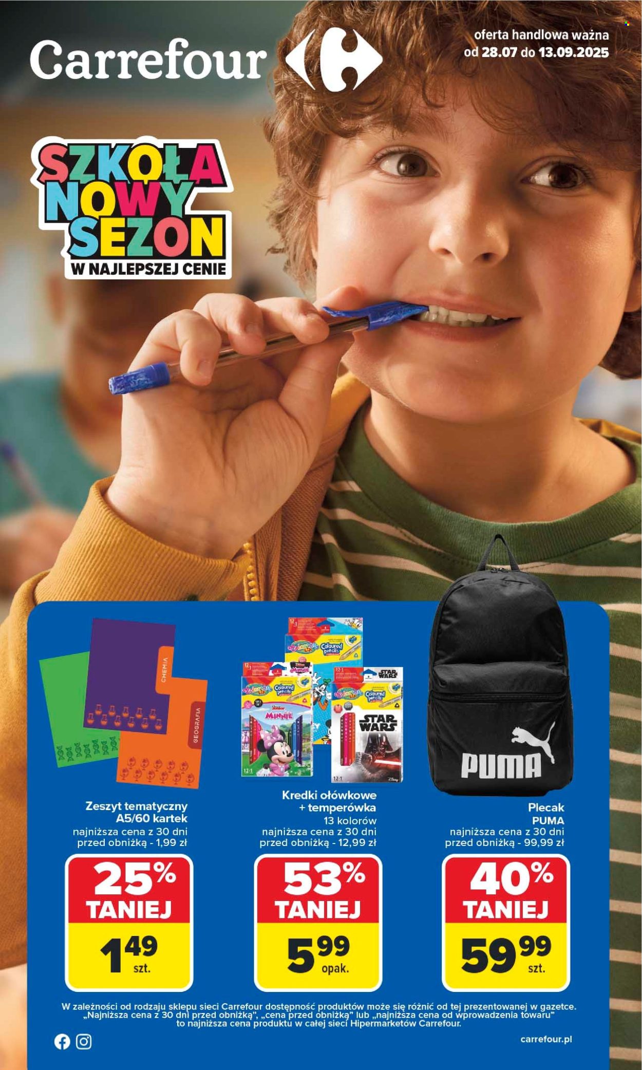 Gazetka Carrefour - 28.7.2025. - 13.9.2025.. Strona 1