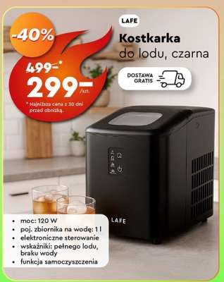 Kostkarka do lodu, czarna