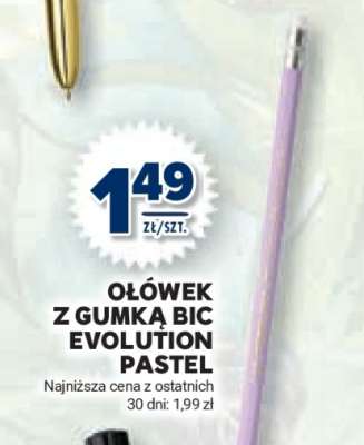 Ołówek z gumką BIC Evolution Pastel