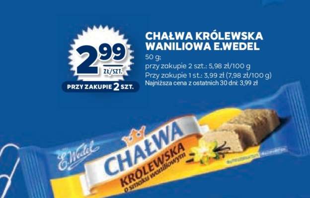 Chałwa Królewska waniliowa E. Wedel