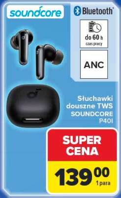 Słuchawki douszne TWS SOUNDCORE P40I