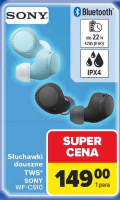 Słuchawki douszne TWS SONY WF-C510