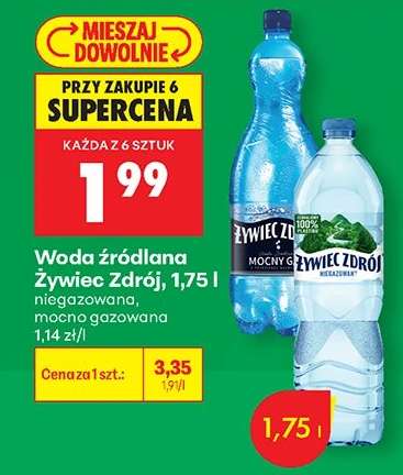 Woda źródlana Żywiec Zdrój, 1,75 l