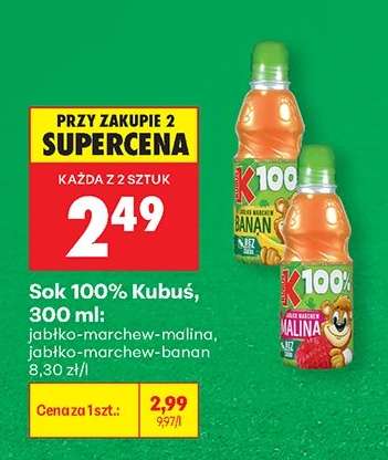 Sok 100% Kubuś, 300 ml