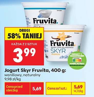 Jogurt Skyr Fruvita, 400 g