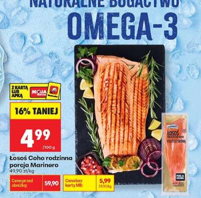 Łosoś Coho rodzinna porcja Marinero