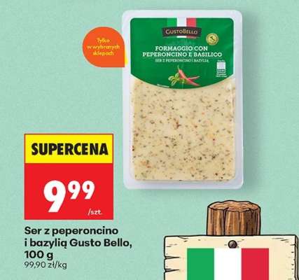 Ser z peperoncino i bazylią Gusto Bello, 100 g