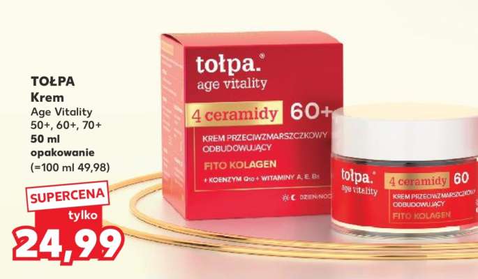 TOŁPA Krem Age Vitality 50+, 60+, 70+
