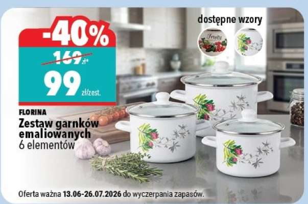 Zestaw garnków emaliowanych