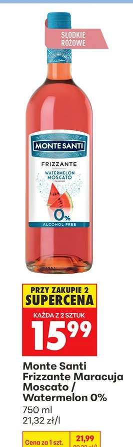 Monte Santi Frizzante Maracuja Moscato / Watermelon 0%