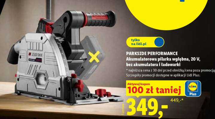 PARKSIDE PERFORMANCE Akumulatorowa pilarka wgłębna, 20 V