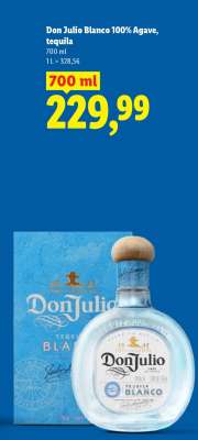 Don Julio Blanco 100% Agave, tequila
