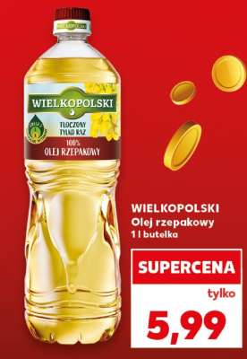 WIELKOPOLSKI Olej rzepakowy 1L butelka