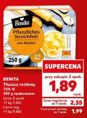 BENITA Tłuszcz roślinny 72% tł.