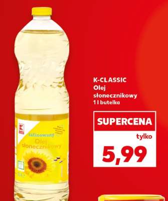 K-CLASSIC Olej słonecznikowy 1 l butelka