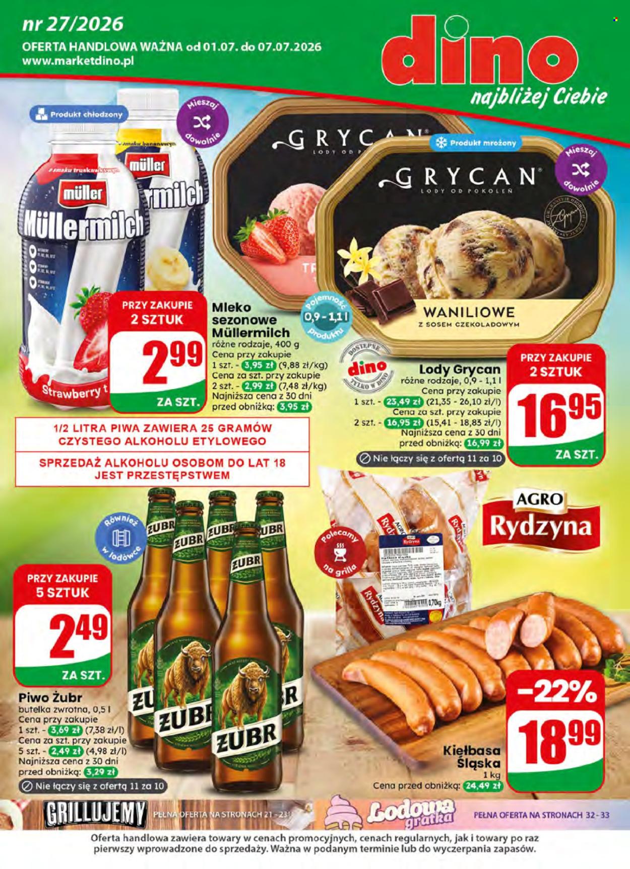 Gazetka Dino - 1.7.2026. - 7.7.2026.. Strona 1