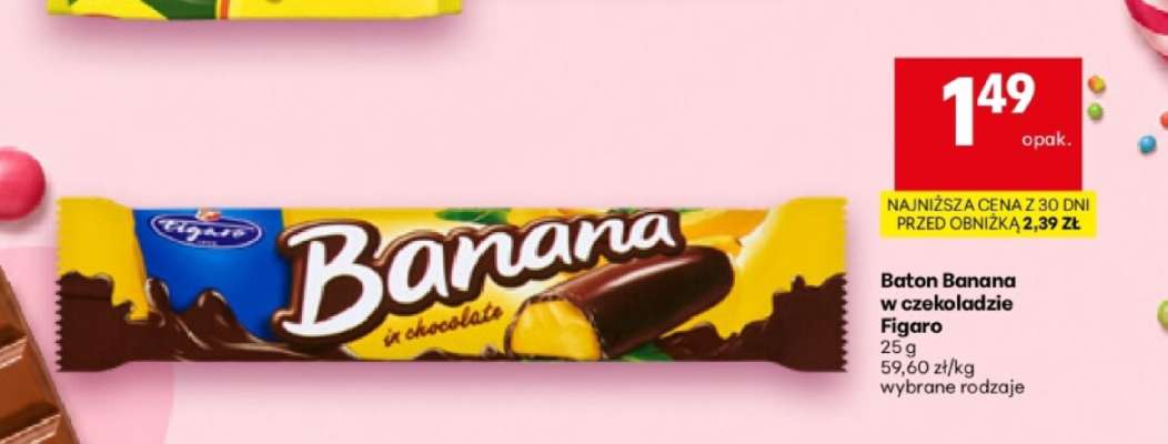 Baton Banana w czekoladzie Figaro