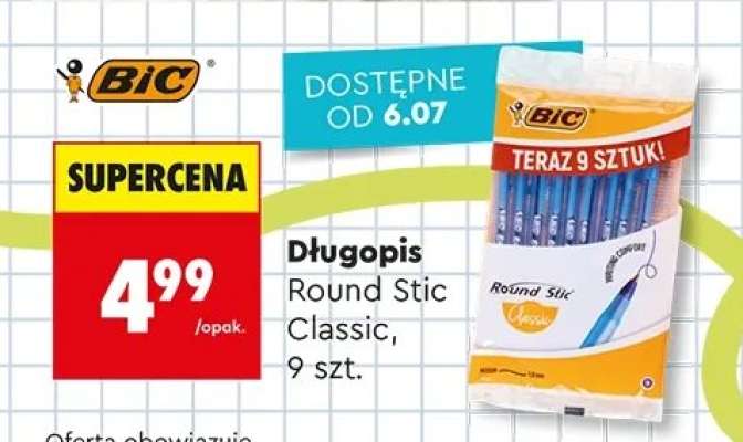 Długopis Round Stic Classic, 9 szt.