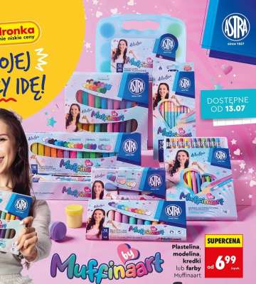 Plastelina, modelina, kredki lub farby Muffinaart