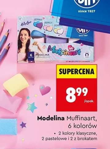 Modelina Muffinaart, 6 kolorów